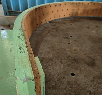 6100 BGO Sợi đồng tăng cường Vải dệt vỏ phanh với sợi Aramid để chống nhiệt độ cao